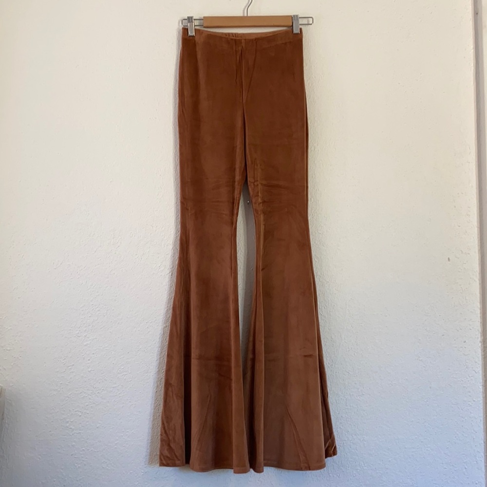 70’s velvet flare pants